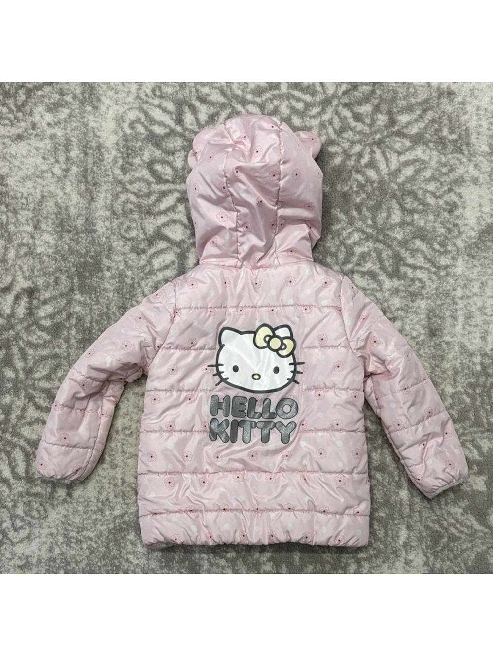 Hello Kitty Light Pink Sherpa-Lined Jacket